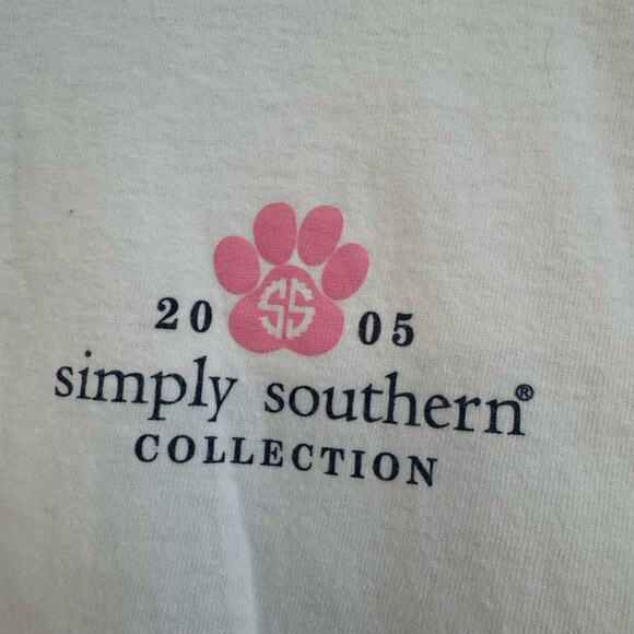 Simply Southern Women’s Rescue a Puppy Graphic Short Sleeve T Shirt Size Large - Picture 3 of 8
